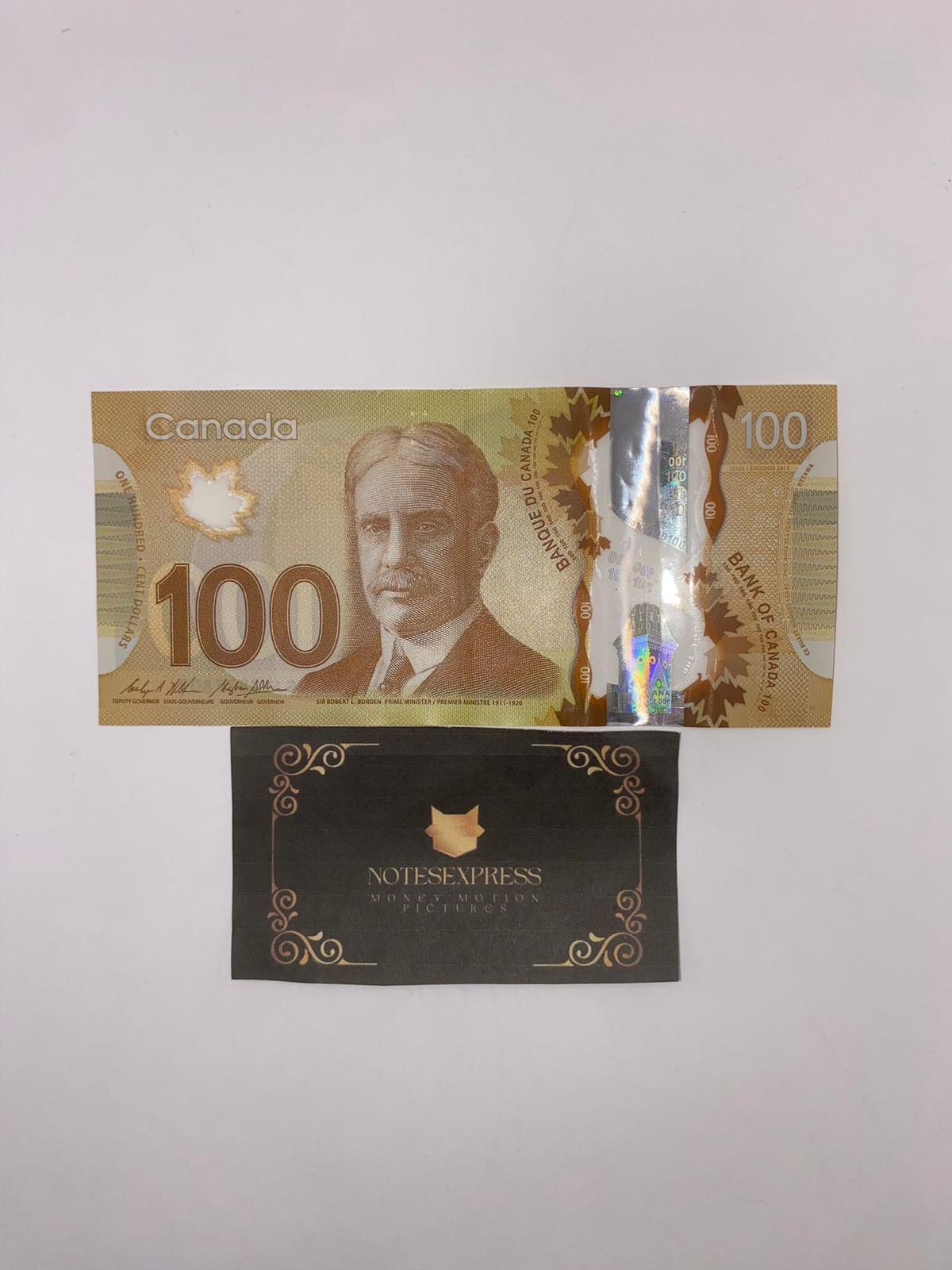 Canadian Prop Money, 100 x $100 Canadian Dollar Notes