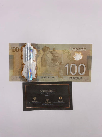 Canadian Prop Money, 100 x $100 Canadian Dollar Notes